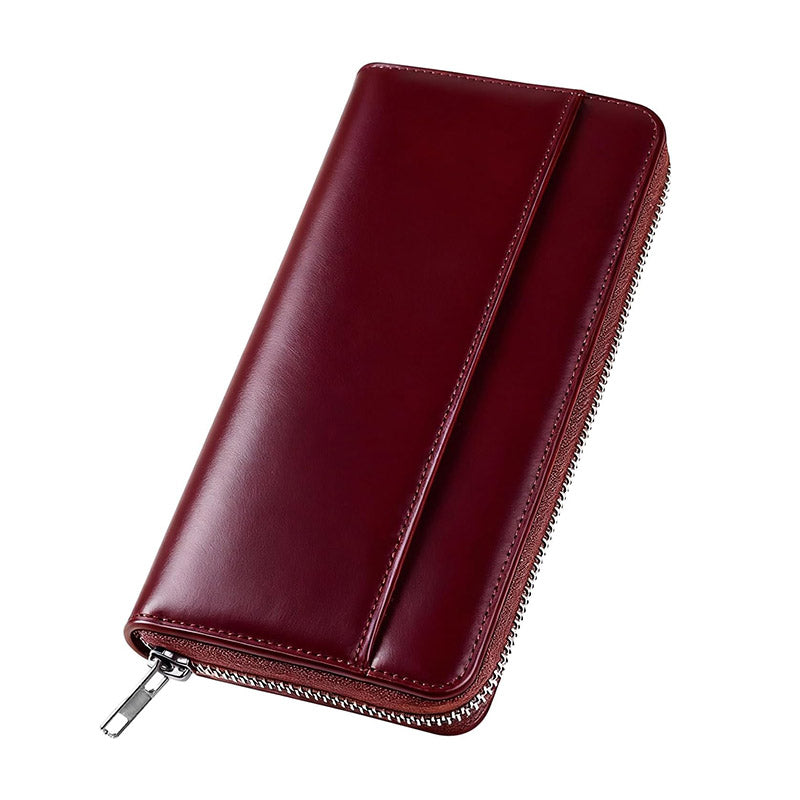 長財布 本革 大容量 ファスナー式 一流の財布職人が作る レディース財布